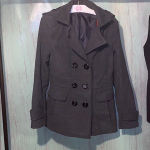 George gray pea coat size 0-2